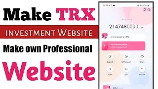Make Professional TRX investment Website | TRX Mining website Script