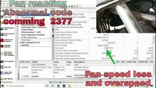 Fan reacting abnormal less and overspeed vehicle pickup dropping