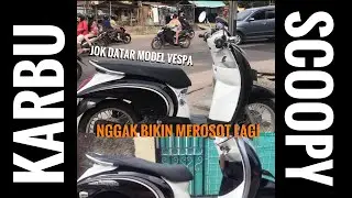 Modif Jok scoopy di bikin Datar biar nggak merosot ala Vespa