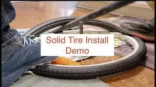 How to install a solid bike tire Catazer Bicycle Solid Tires 20 Inch 20x1.50 Tires.