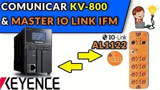 🔵✅COMMUNICATE KV-8000 & MASTER IO LINK IFM ((AL1122))