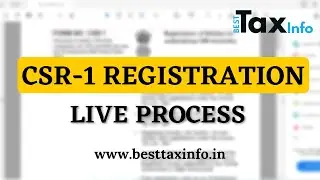 CSR-1 Registration for NGO | Step by Step Live Process | CSR Form कैसे भरे