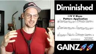THE BEST Way to Learn Diminished Ideas (The Blues Rules 🚀)