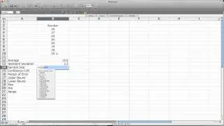 How to use  Excel to Calculate Confidence Interval