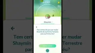 Mudando forma de Shaymin: Forma Terrestre para Forma Céu | Pokémon GO #shorts