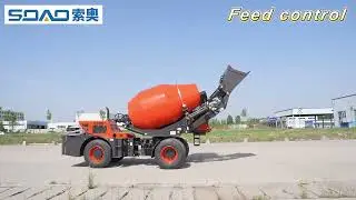 SOAO 3 5 Cubic Meter Self Loading Mixer Truck