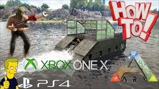 HOW TO ARK: Survival Evolved BUILD A VANILLA MOTORBOAT -XBOX ONE - PS4