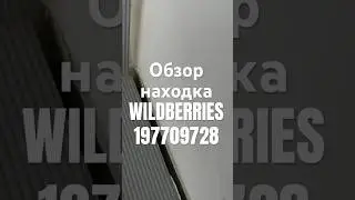 Обзор Находка Wildberries артикул 197709728 