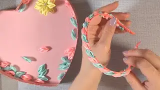 Headband Petal Summer Mint DIY Kanzashi