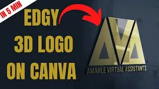 How to create an Edgy 3D logo on Canva in 5 minutes