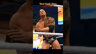 Rock People Elbow John Cena #wwe #wwe2k22
