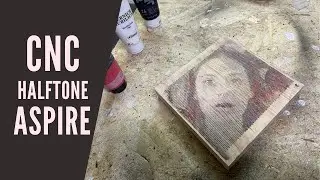 Cnc Router 3d model - Aspire Vectric Halftone photo tutorial