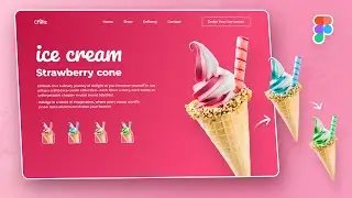 Figma Slider with Carousel Animation | Landing Page UI Design | Prototype Tutorial