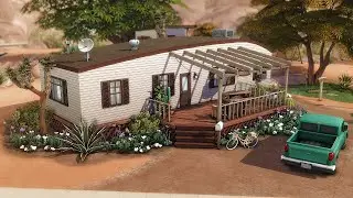 The Sims 4 Cozy Mobile Home Stop Motion | The Story of Johnny Zest and Zoe Patel | No CC