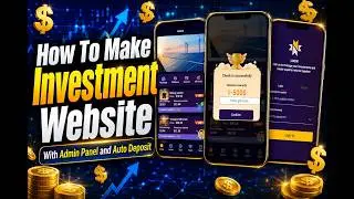 How To Make Investment Website PHP Laravel Website With Admin Panel