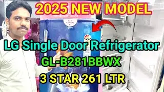 Lg single door inverter model refrigerator || model GL-B281BBWX/2025 without stabilizer works