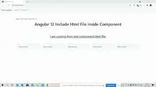 How to include html file in angular 12 component?