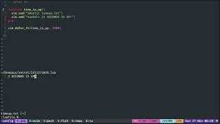 Lua Tutorial Neovim: one-off timer [ async ]