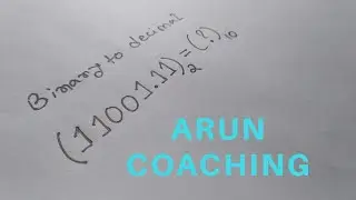 BINARY TO DECIMAL CONVERSION | NUMBER SYSTEM | JELET | ARUN PAUL.