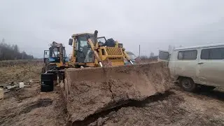 Komatsu D65PX   гул   и плохое управление.