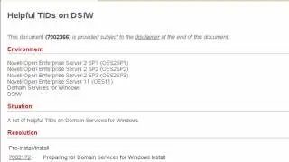 Install OES11 DSfW - Verify the Install