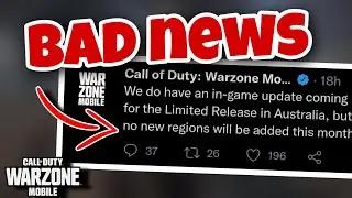WARZONE MOBILE WON'T ADD NEW REGIONS IN 2022...