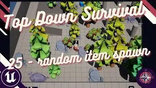 Unreal Engine Survival Top-Down - 25 random item spawn