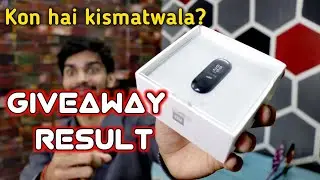 MI BAND 3 Giveaway RESULT | Aman Sachan | Techs and Facts