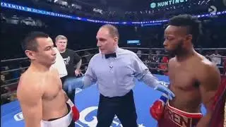 Казахстанский боец упал, но поднялся и победил !
