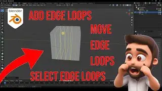 Blender 4.5 Add/Select/Move Edge/Face Loops, Part 5 Tutorial