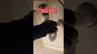 Clip - how to fix a bathroom popup sink drain.