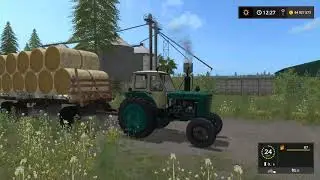 Farming Simulator 2017. НОВОСВЕТЛОВКА. Трактор ЮМЗ-6Л. Прицеп ПТС-12.
