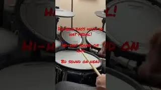 Double bass with hi-hat stand!  
