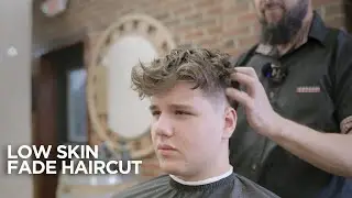 A fresh low skin fade haircut from MC Barber - ASMR relaxation