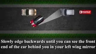 Parallel parking, method 2 (right-hand traffic). Tutorial, how to
