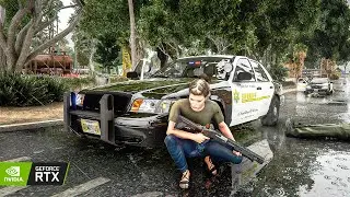GTA 5 Looks Immersive on RTX 4090 - Ultra Realistic Graphics MOD Ray Tracing Gameplay [4K]