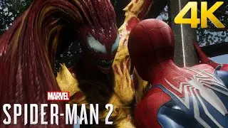 Marvel Spider Man 2 Gameplay Defeating Scream MJ Venom PS5 4K 60FPS