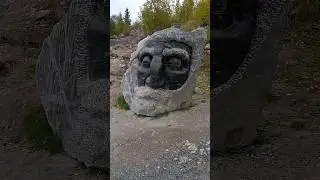 Скульптуры из камня. Парк Рускеала. Карелия.  11.09.2024г