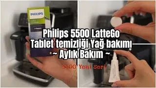 Philips 5500 LatteGo Tablet Bakım Yağ Temizliği ~Aylık Bakım