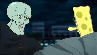Megumi vs Toji but it is voiced by Spongebob and Squidward