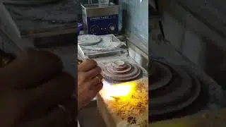 отливка серебряной пряжки