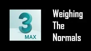 How to Use Weighted Normals (medium poly) in 3Ds Max Tutorial