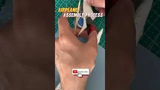 Scale model airplane easy build process 
