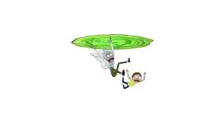 Lively Wallpaper - Rick and Morty dropping through Portal