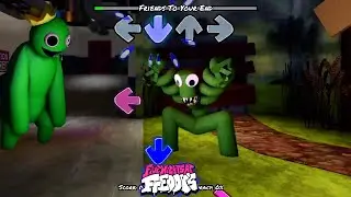 Rainbow Friends | FNF mod - Green VS All Green | Friday Night Funkin Mod Roblox