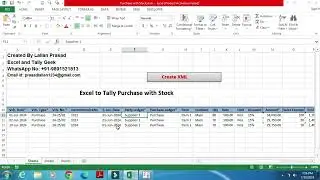 How to import Purchase Entry with stocks or Inventories from Excel to Tally Prime 4.0|Software|VBA