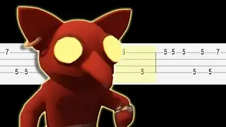 TOCA TOCA TOCA - Roblox Doors Animation (Easy Ukulele Tabs Tutorial)