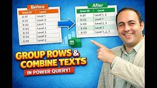 Group Rows and Combine Text Values in Power Query