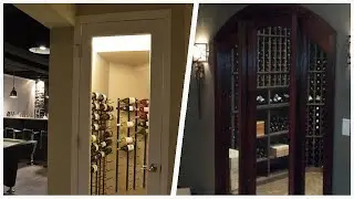 75 Plywood Floor And Vinyl Floor Wine Cellar Design Ideas You'll Love 🔴