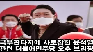 윤석열 국정브리핑 관련 등 민주당 브리핑 LIVE